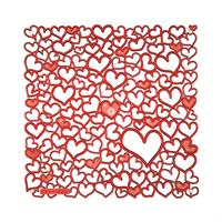 VedoNonVedo Palpitatio decorative element for furnishing and dividing rooms - transparent red 1